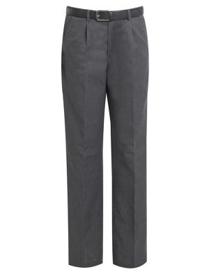Banner Plymouth Senior Boys Trouser - Grey (Pleated Front)